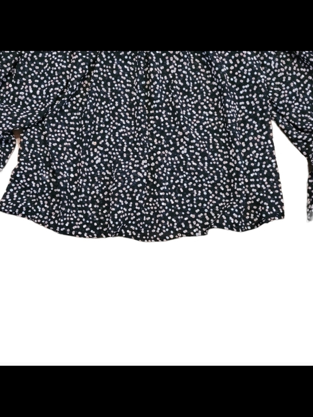 Who What Wear Printed Balloon Long Sleeve Blouse Sz S - Picture 8 of 10